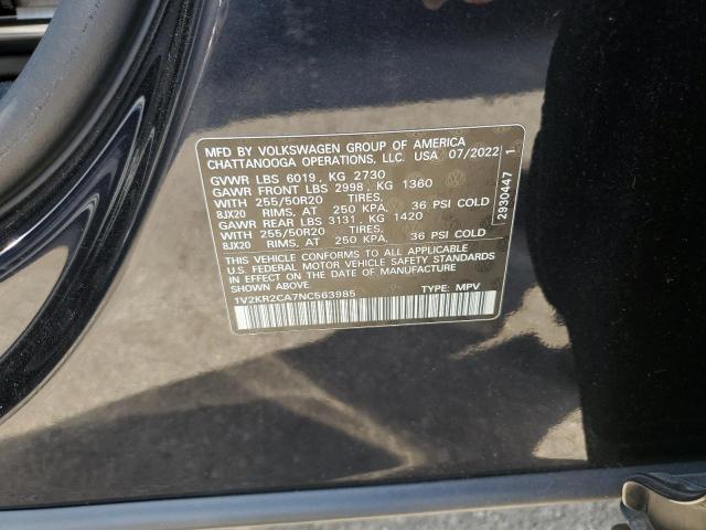 Photo 12 VIN: 1V2KR2CA7NC563985 - VOLKSWAGEN ATLAS SE 