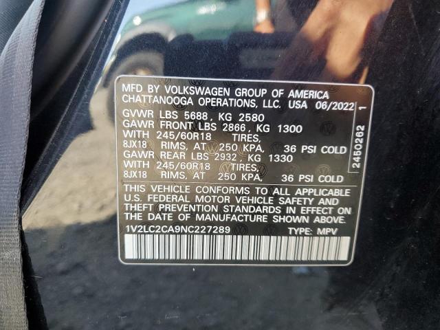 Photo 13 VIN: 1V2LC2CA9NC227289 - VOLKSWAGEN ATLAS CROS 