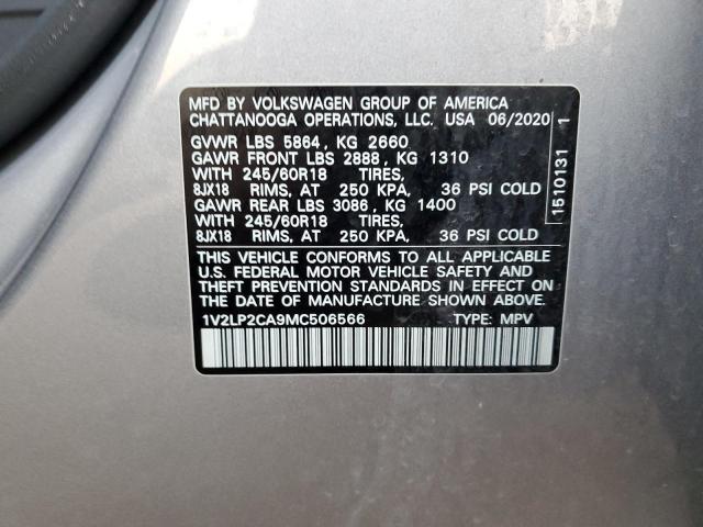 Photo 12 VIN: 1V2LP2CA9MC506566 - VOLKSWAGEN ATLAS SE 