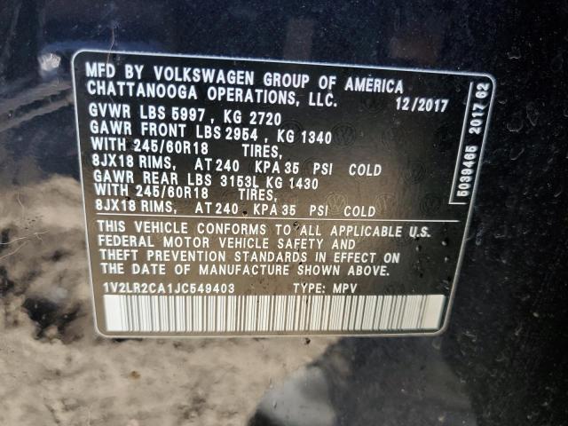 Photo 12 VIN: 1V2LR2CA1JC549403 - VOLKSWAGEN ATLAS 