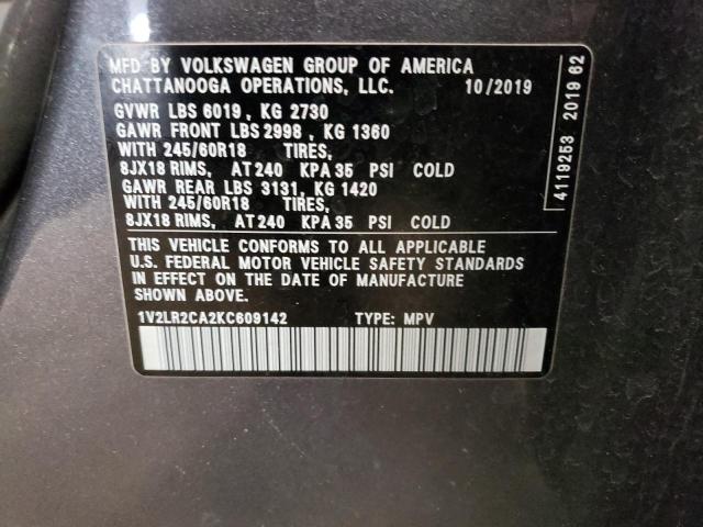 Photo 13 VIN: 1V2LR2CA2KC609142 - VOLKSWAGEN ATLAS SE 