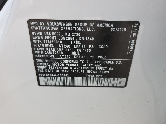 Photo 13 VIN: 1V2LR2CA4JC558421 - VOLKSWAGEN ATLAS SE 