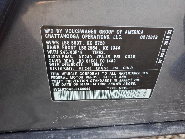 Photo 12 VIN: 1V2LR2CA8JC556963 - VOLKSWAGEN ATLAS SE 