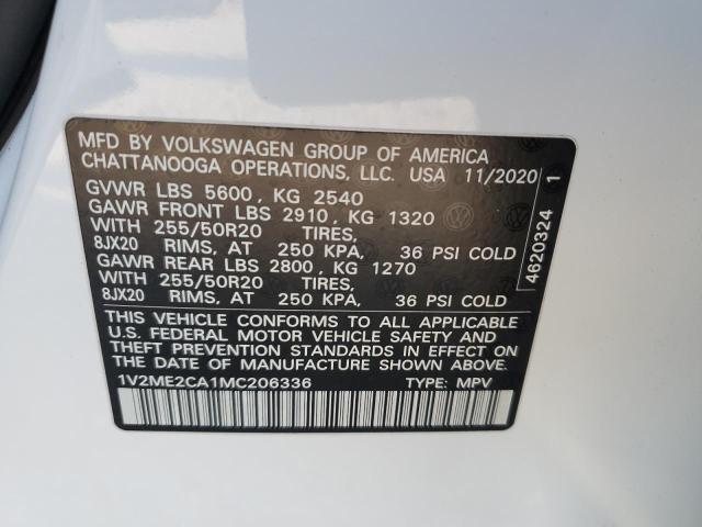 Photo 13 VIN: 1V2ME2CA1MC206336 - VOLKSWAGEN ATLAS CROS 