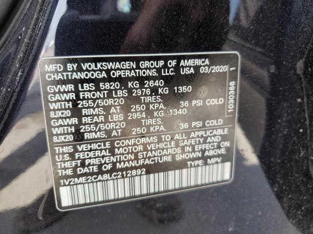 Photo 11 VIN: 1V2ME2CA8LC212892 - VOLKSWAGEN ATLAS 