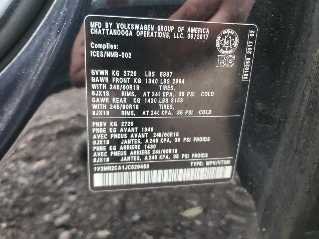 Photo 13 VIN: 1V2MR2CA1JC529463 - VOLKSWAGEN ATLAS SEL 