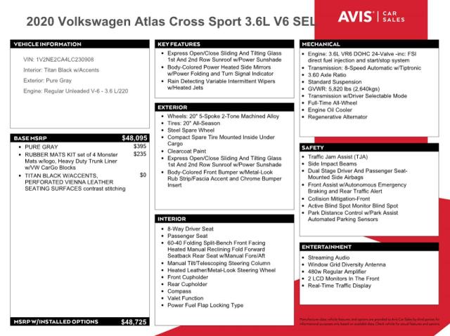 Photo 11 VIN: 1V2NE2CA4LC230908 - VOLKSWAGEN ATLAS CROS 