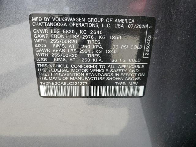 Photo 12 VIN: 1V2NE2CA5LC221277 - VOLKSWAGEN ATLAS CROS 