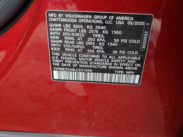 Photo 11 VIN: 1V2NE2CA6LC231946 - VOLKSWAGEN ATLAS CROS 