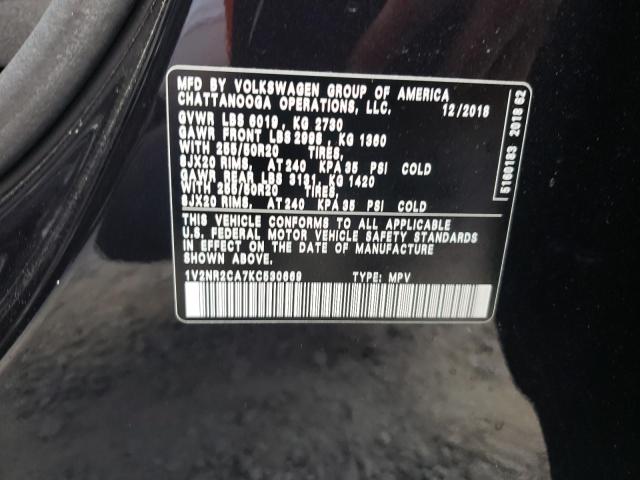 Photo 11 VIN: 1V2NR2CA7KC530669 - VOLKSWAGEN ATLAS SEL 