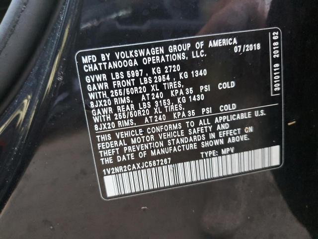 Photo 13 VIN: 1V2NR2CAXJC587267 - VOLKSWAGEN ATLAS SEL 