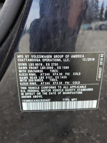 Photo 12 VIN: 1V2NR2CAXKC523487 - VOLKSWAGEN ATLAS SEL 