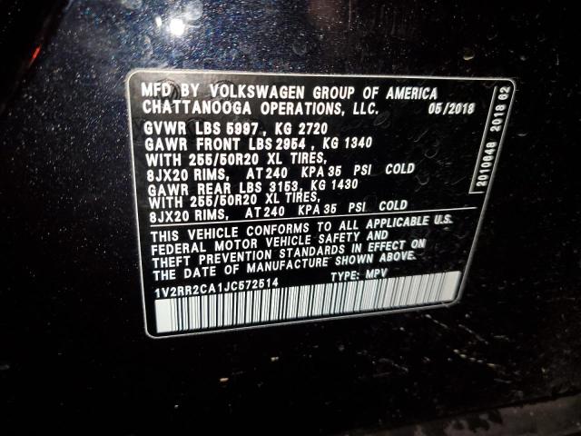 Photo 12 VIN: 1V2RR2CA1JC572514 - VOLKSWAGEN ATLAS SEL 