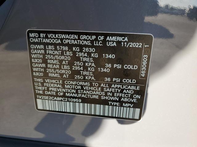 Photo 11 VIN: 1V2SE2CA8PC210959 - VOLKSWAGEN ATLAS CROS 