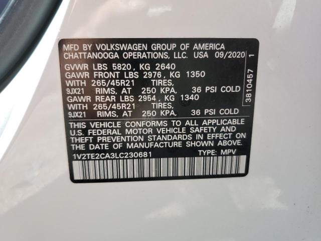 Photo 13 VIN: 1V2TE2CA3LC230681 - VOLKSWAGEN ATLAS CROS 