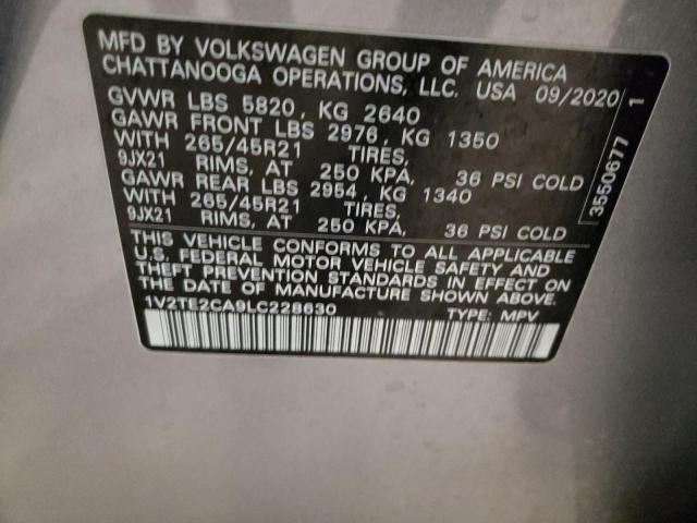 Photo 12 VIN: 1V2TE2CA9LC228630 - VOLKSWAGEN ATLAS 