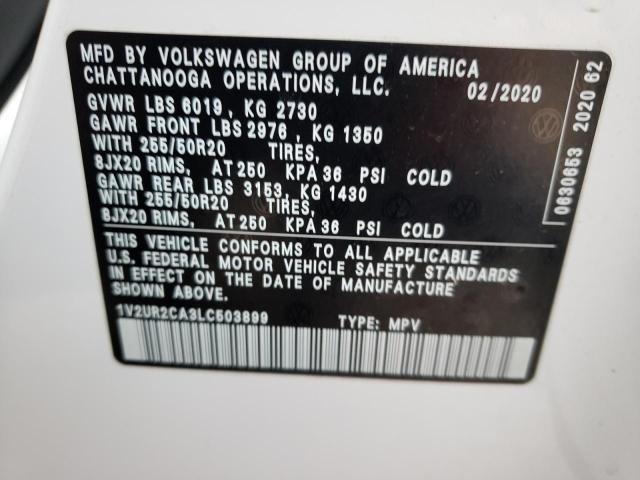 Photo 11 VIN: 1V2UR2CA3LC503899 - VOLKSWAGEN ATLAS 