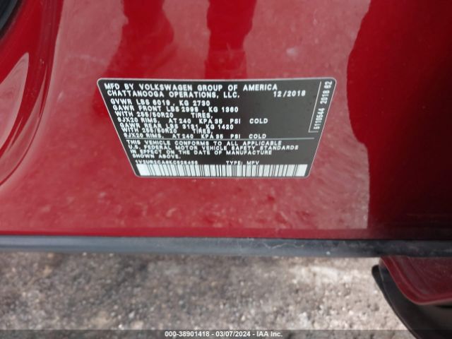 Photo 8 VIN: 1V2UR2CA6KC528455 - VOLKSWAGEN ATLAS 