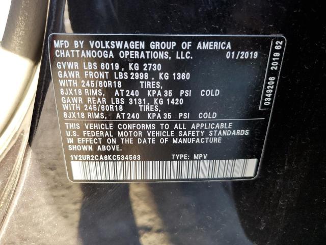 Photo 11 VIN: 1V2UR2CA6KC534563 - VOLKSWAGEN ATLAS SE 