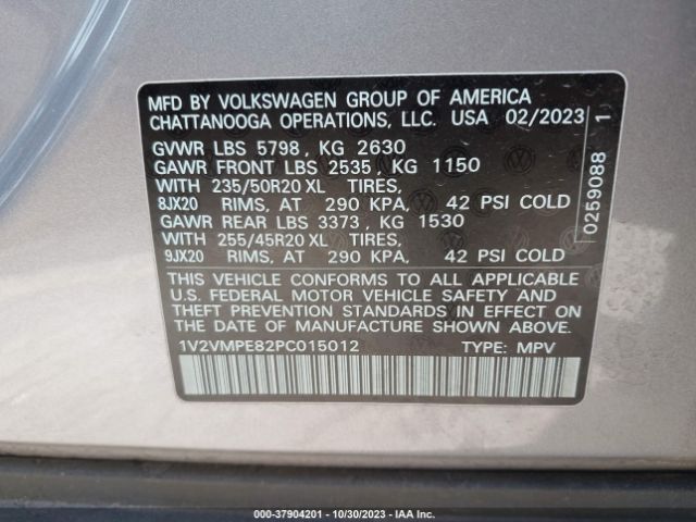 Photo 8 VIN: 1V2VMPE82PC015012 - VOLKSWAGEN ID.4 