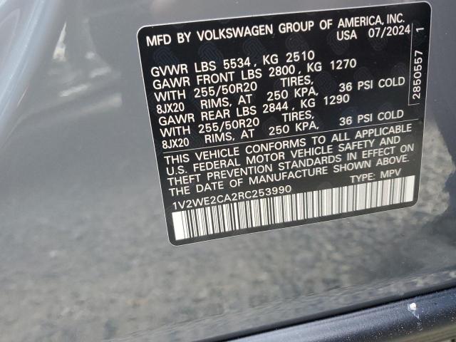 Photo 13 VIN: 1V2WE2CA2RC253990 - VOLKSWAGEN ATLAS CROS 