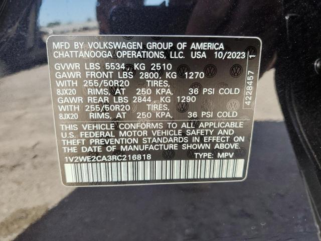 Photo 12 VIN: 1V2WE2CA3RC216818 - VOLKSWAGEN ATLAS 