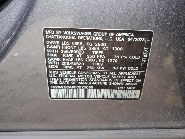 Photo 12 VIN: 1V2WE2CA6PC223095 - VOLKSWAGEN ATLAS CROS 