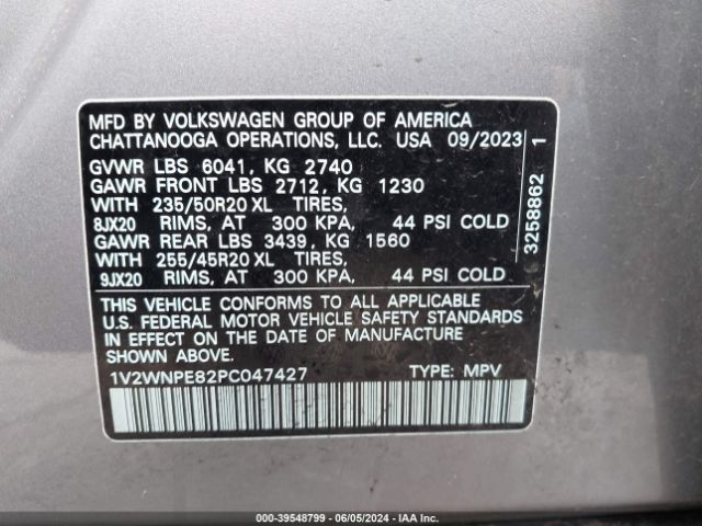 Photo 8 VIN: 1V2WNPE82PC047427 - VOLKSWAGEN ID.4 