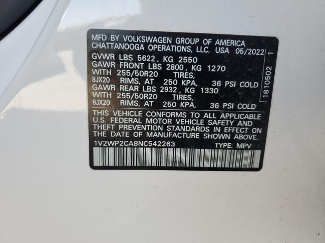 Photo 13 VIN: 1V2WP2CA8NC542263 - VOLKSWAGEN ATLAS SE 