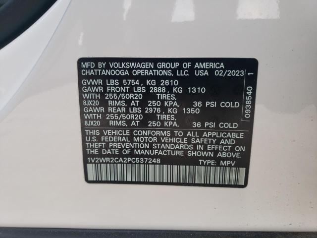 Photo 12 VIN: 1V2WR2CA2PC537248 - VOLKSWAGEN ATLAS SE 