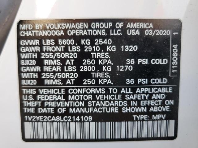 Photo 13 VIN: 1V2YE2CA8LC214109 - VOLKSWAGEN ATLAS CROSS SPORT 