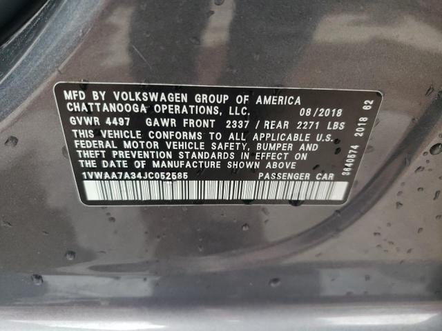 Photo 11 VIN: 1VWAA7A34JC052585 - VOLKSWAGEN PASSAT 