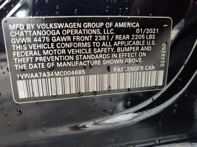 Photo 11 VIN: 1VWAA7A34MC004685 - VOLKSWAGEN PASSAT 