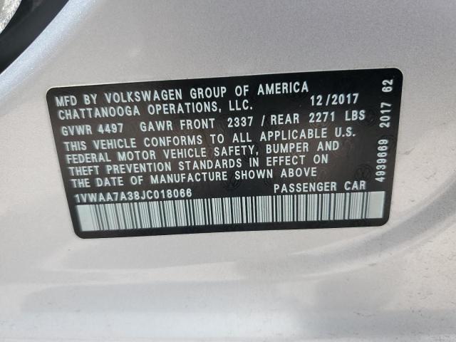 Photo 12 VIN: 1VWAA7A38JC018066 - VOLKSWAGEN PASSAT 