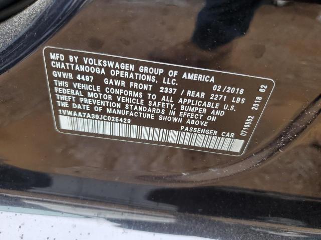 Photo 12 VIN: 1VWAA7A39JC025429 - VOLKSWAGEN PASSAT S 