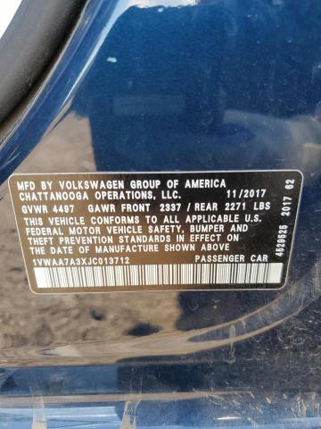 Photo 12 VIN: 1VWAA7A3XJC013712 - VOLKSWAGEN PASSAT 