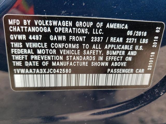 Photo 11 VIN: 1VWAA7A3XJC042580 - VOLKSWAGEN PASSAT 