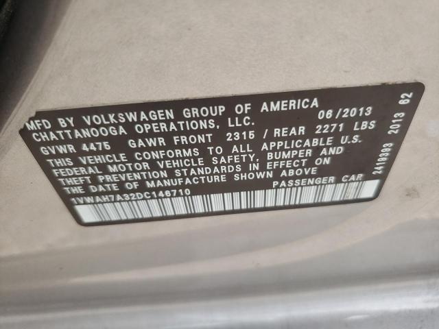 Photo 11 VIN: 1VWAH7A32DC146710 - VOLKSWAGEN PASSAT 