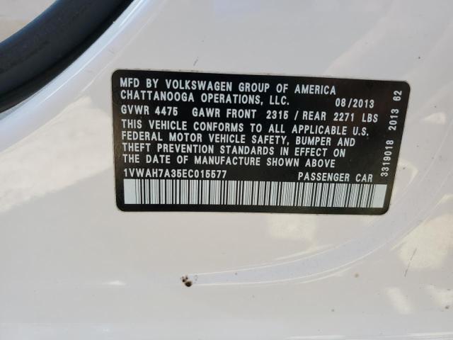 Photo 11 VIN: 1VWAH7A35EC015577 - VOLKSWAGEN PASSAT 