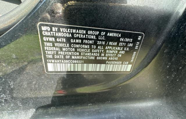 Photo 9 VIN: 1VWAH7A39CC080221 - VOLKSWAGEN PASSAT 