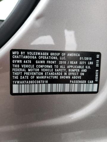 Photo 12 VIN: 1VWAH7A39DC087316 - VOLKSWAGEN PASSAT 