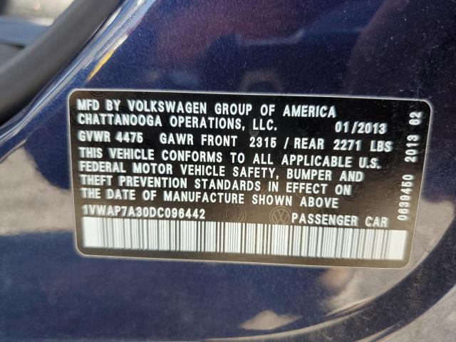 Photo 11 VIN: 1VWAP7A30DC096442 - VOLKSWAGEN PASSAT 