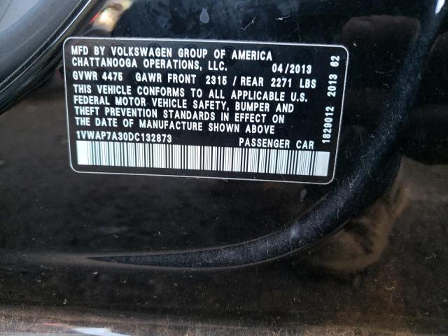 Photo 9 VIN: 1VWAP7A30DC132873 - VOLKSWAGEN PASSAT 