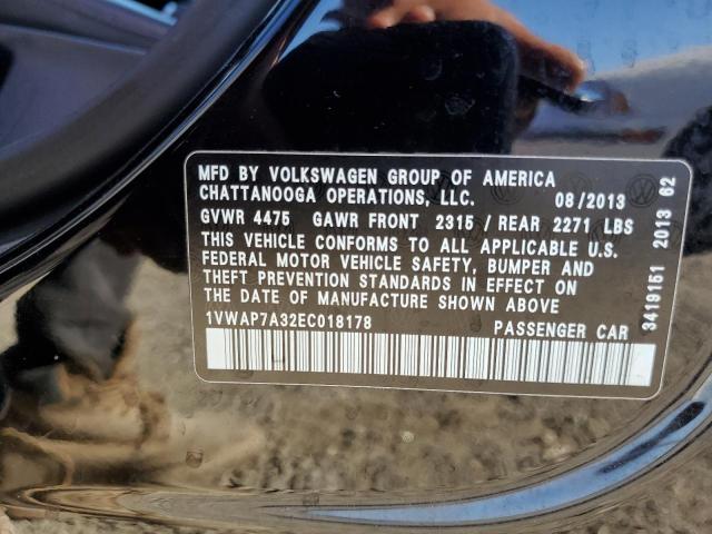 Photo 11 VIN: 1VWAP7A32EC018178 - VOLKSWAGEN PASSAT 