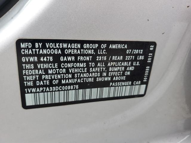 Photo 11 VIN: 1VWAP7A33DC009875 - VOLKSWAGEN PASSAT 