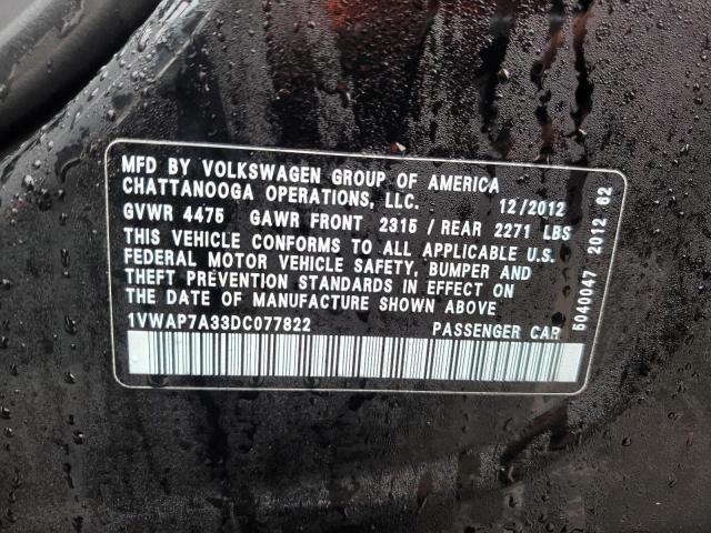 Photo 11 VIN: 1VWAP7A33DC077822 - VOLKSWAGEN PASSAT 