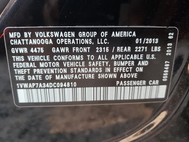 Photo 9 VIN: 1VWAP7A34DC094810 - VOLKSWAGEN PASSAT 