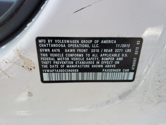 Photo 11 VIN: 1VWAP7A35DC069558 - VOLKSWAGEN PASSAT 