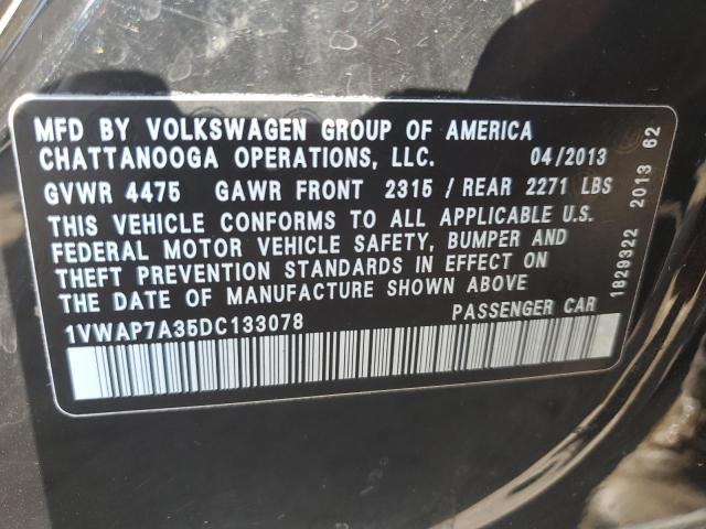 Photo 11 VIN: 1VWAP7A35DC133078 - VOLKSWAGEN PASSAT S 