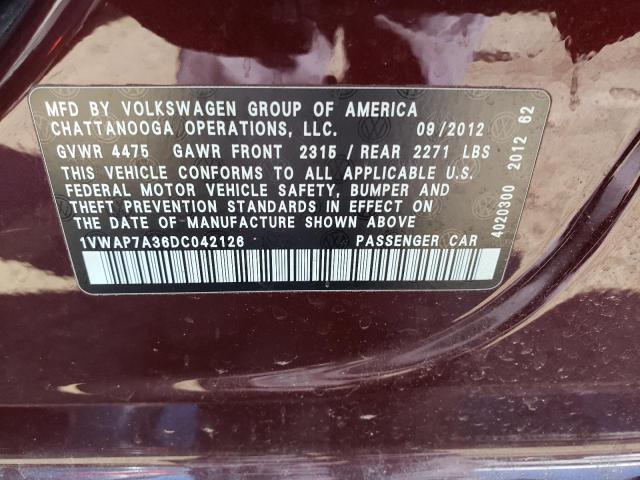 Photo 11 VIN: 1VWAP7A36DC042126 - VOLKSWAGEN PASSAT 